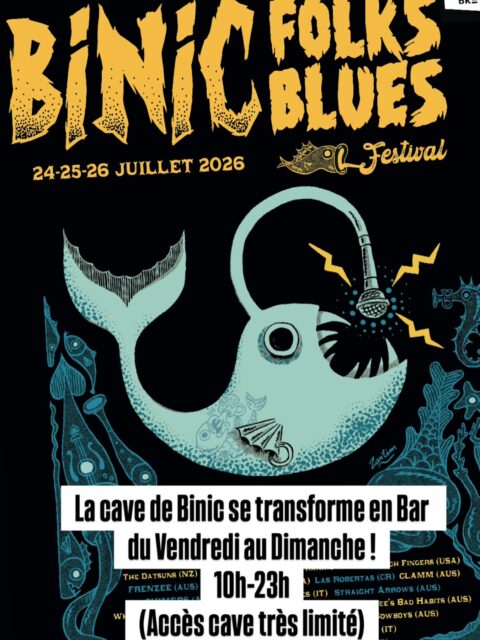 Binic FOLKS BLUES Festival 🤘🏽🤘🏽

Du Vendredi au Dimanche la cave de Binic passe en mode Bar/Buvette  avec bières pression, vins et soft à consommer sur place en terrasse ou à emporter ! 

De 10h à 23h et plus …. On vous attend nombreux ! 
L’accès à la cave sera donc très limité mais quand même possible d’acheter quelques quilles 🍷 

Viens nous voir pour ta pause fraîcheur et tranquillité, Rue Joffre juste derrière l’hôtel de ville ! 

La cave de St Quay adapte ses horaires notamment pour Dimanche et Lundi. Voir la publication. 

#pupitre #binicfolksbluesfestival #binic 

L’abus d’alcool est dangereux pour la santé. À consommer avec modération.
